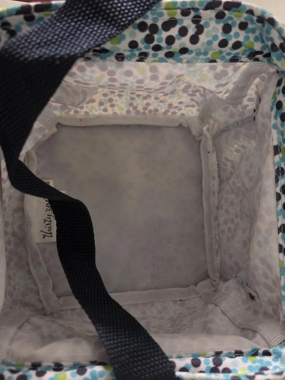 31 (Thirty-One) Little Carryall Cube - Blue Dots